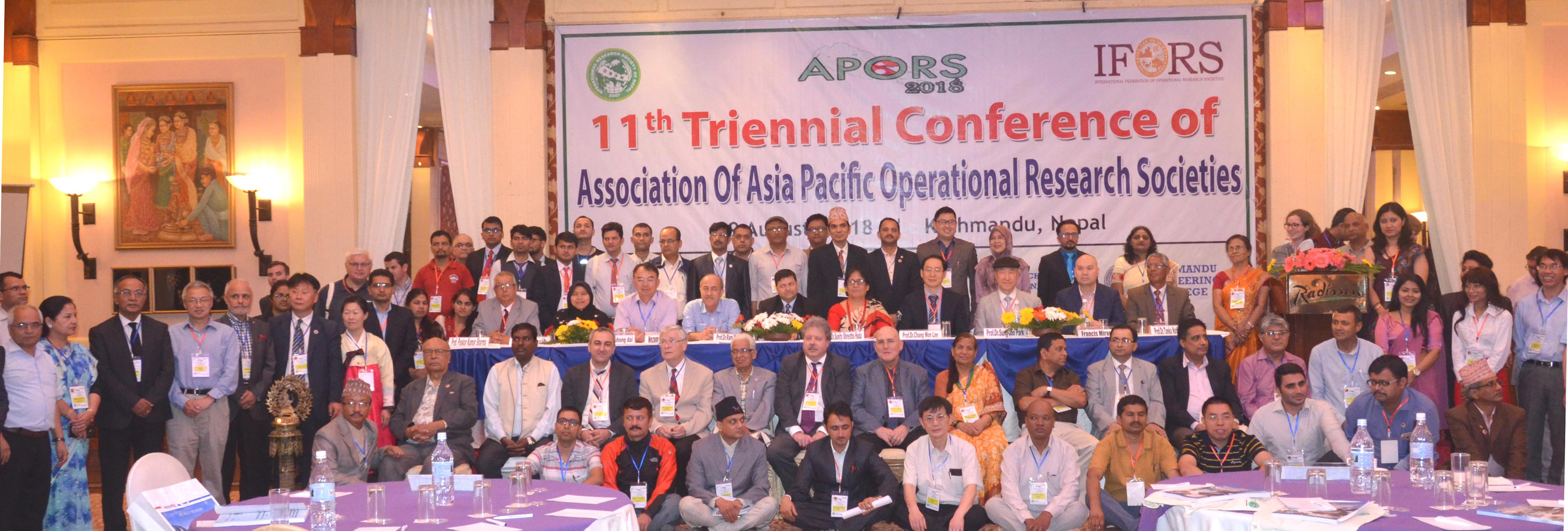 Delegates at the 11th Triennial Conference of APORS hosted by ORSN in Kathmandu, 2018